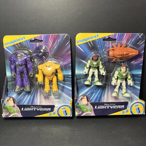 Lot Of 2 Disney Pixar LightYear Action Figures Fisher-Price Mattel Imaginext CN